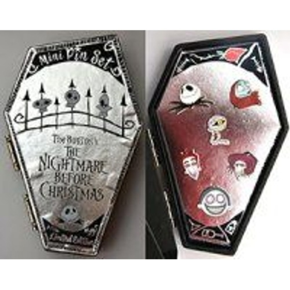 Disney Nightmare Before Christmas Jack Sally Mummy Lock Coffin Mini LE Pin Set